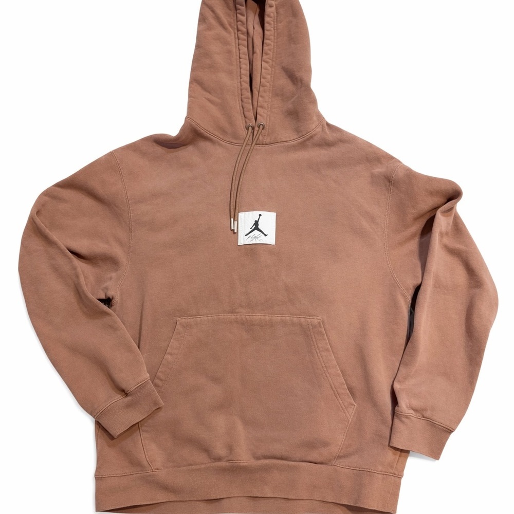 Nike Air Jordan Men's Essential Washed Hoodie Large, Regular Light British Tan